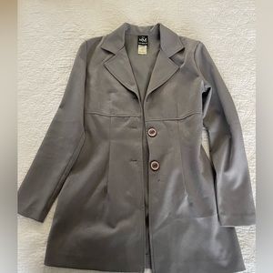 Gray long blazer , great condition size 3/4